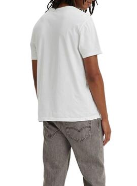 T-Shirt Levis Party Animal Branco para Homem