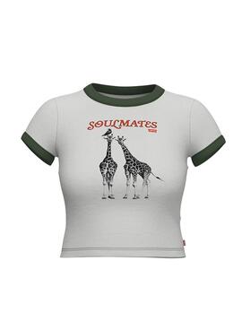 T-Shirt Levis Soulmate Branco para Mulher