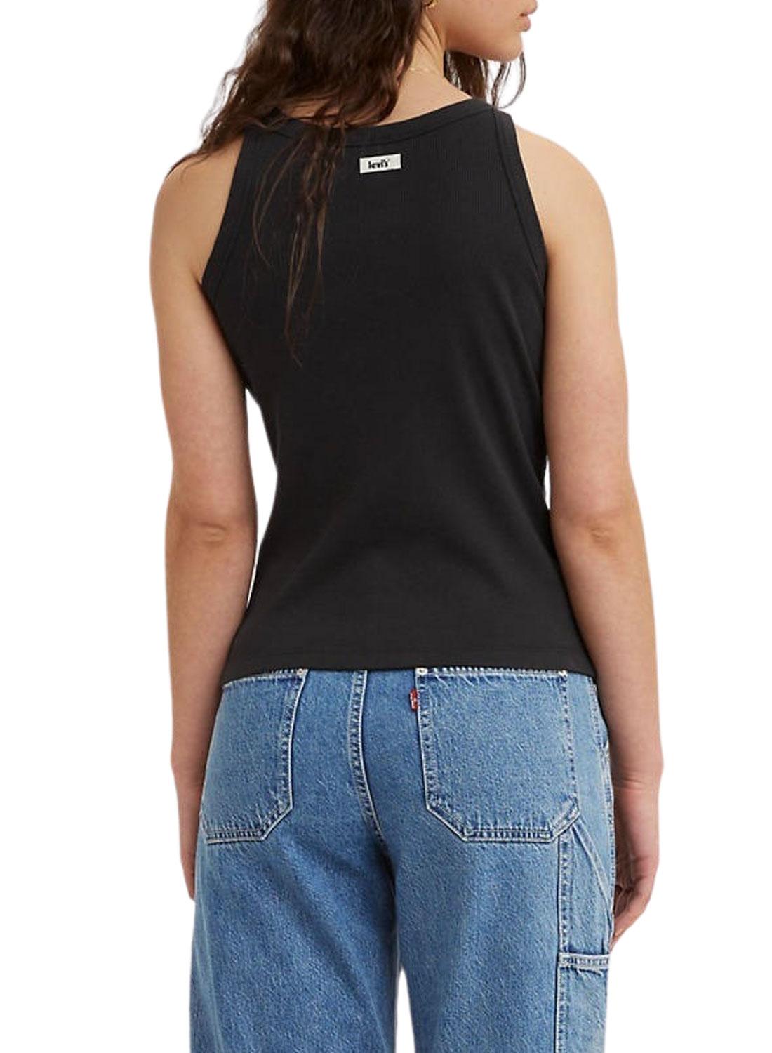 T-Shirt Levis Racer Preto para Mulher