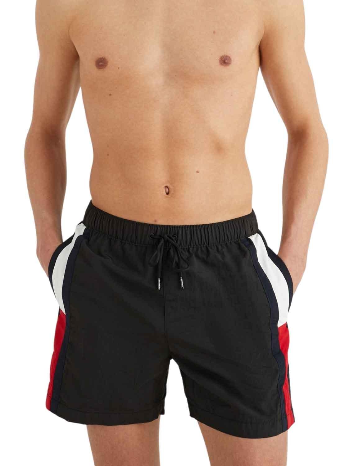 Swimsuit Tommy Hilfiger Draw Preto para Homem