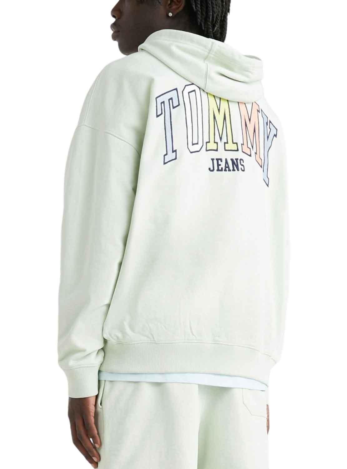 Sweat Tommy Jeans Ovz College Verde Homem