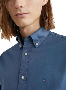 Camisa Tommy Hilfiger Flex Azul para Homem