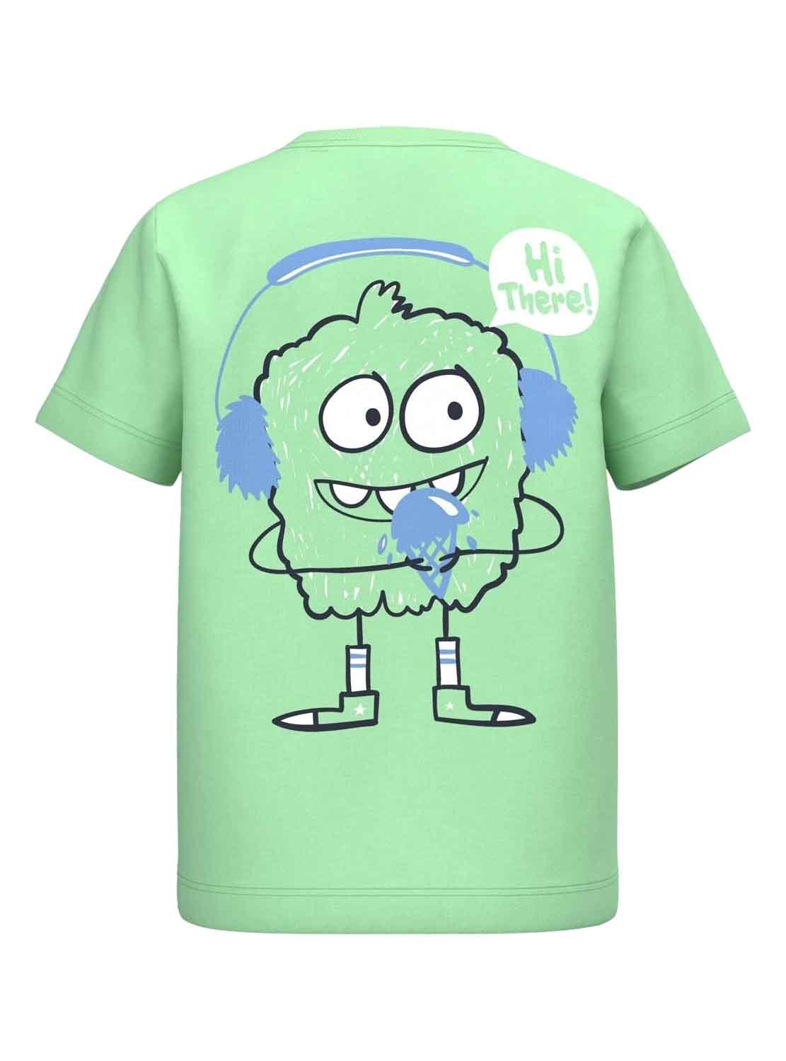 T-Shirt Name It Velix Verde para Menino