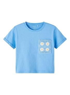 T-Shirt Name It Fidda Azul para Menina