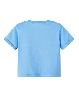T-Shirt Name It Fidda Azul para Menina