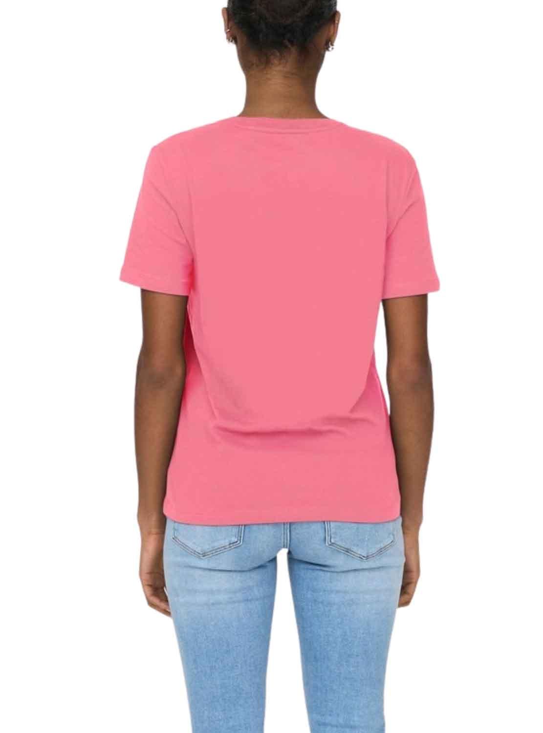 T-Shirt Only Lenni Rosa para Mulher