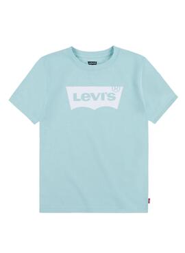 T-Shirt Levis Batwing Turquesa para Menino