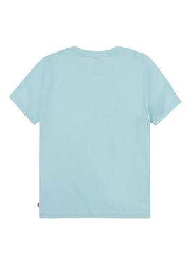 T-Shirt Levis Batwing Turquesa para Menino