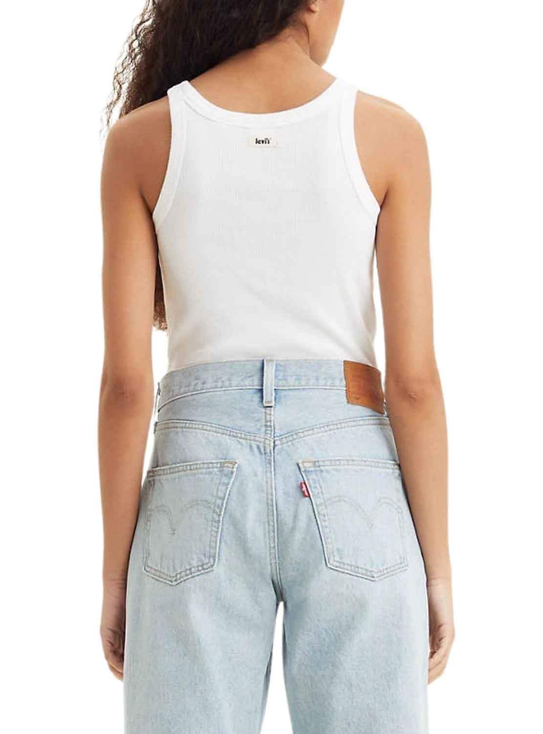 T-Shirt Levis Racer Branco para Mulher