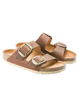 Sandálias Birkenstock Big Buckle Marrom para Mulher