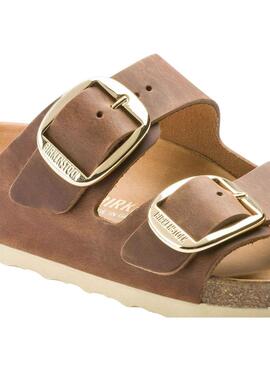 Sandálias Birkenstock Big Buckle Marrom para Mulher