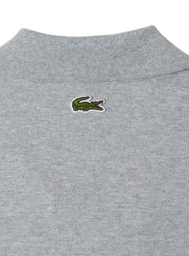 Polo Lacoste Loose Cinza para Homem e Mulher