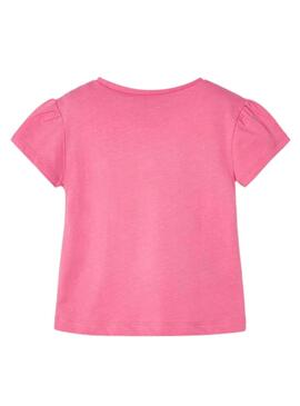 T-Shirt Mayoral Bordado Calado Rosa para Menina