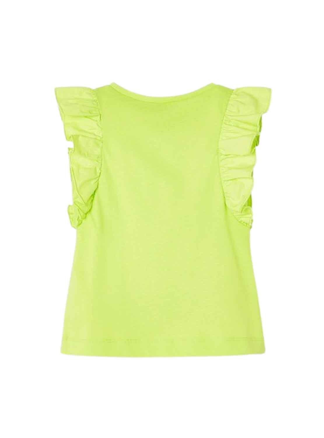 T-Shirt Mayoral Combinada Verde para Menina