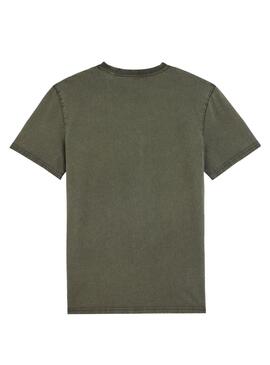 T-Shirt Klout Basic Dyed Verde Algodão Orgânico