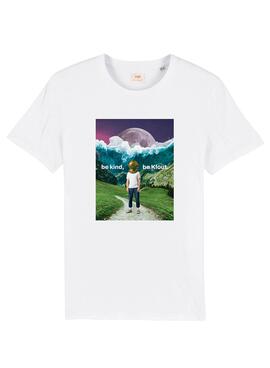 T-Shirt Klout Tsunami Branco para Mulher e Homem