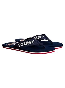 Flip flops Tommy Jeans Logo Tape Azul Marinho para Homem