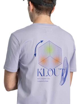 T-Shirt Klout Aesthetic Lila para Mulher e Homem