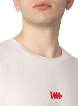 T-Shirt Klout Tornado Branco Vintage e Vermelho