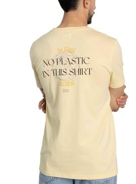 T-Shirt Klout No Plastic Amarelo