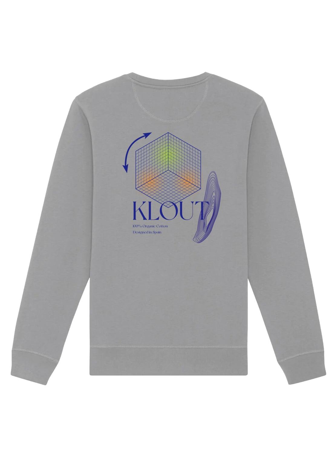 Sweat Klout Aesthetic Cinza para Homem e Mulher