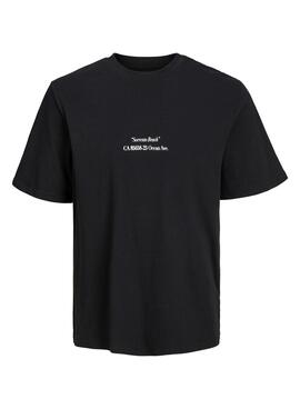 T-Shirt Jack & Jones Grocery Preto para Homem