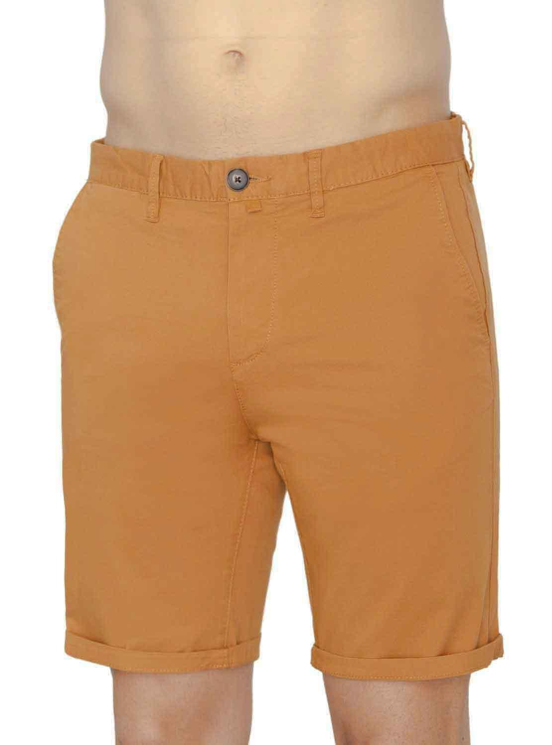 Bermuda Klout Chino Basica Ocre para Homem