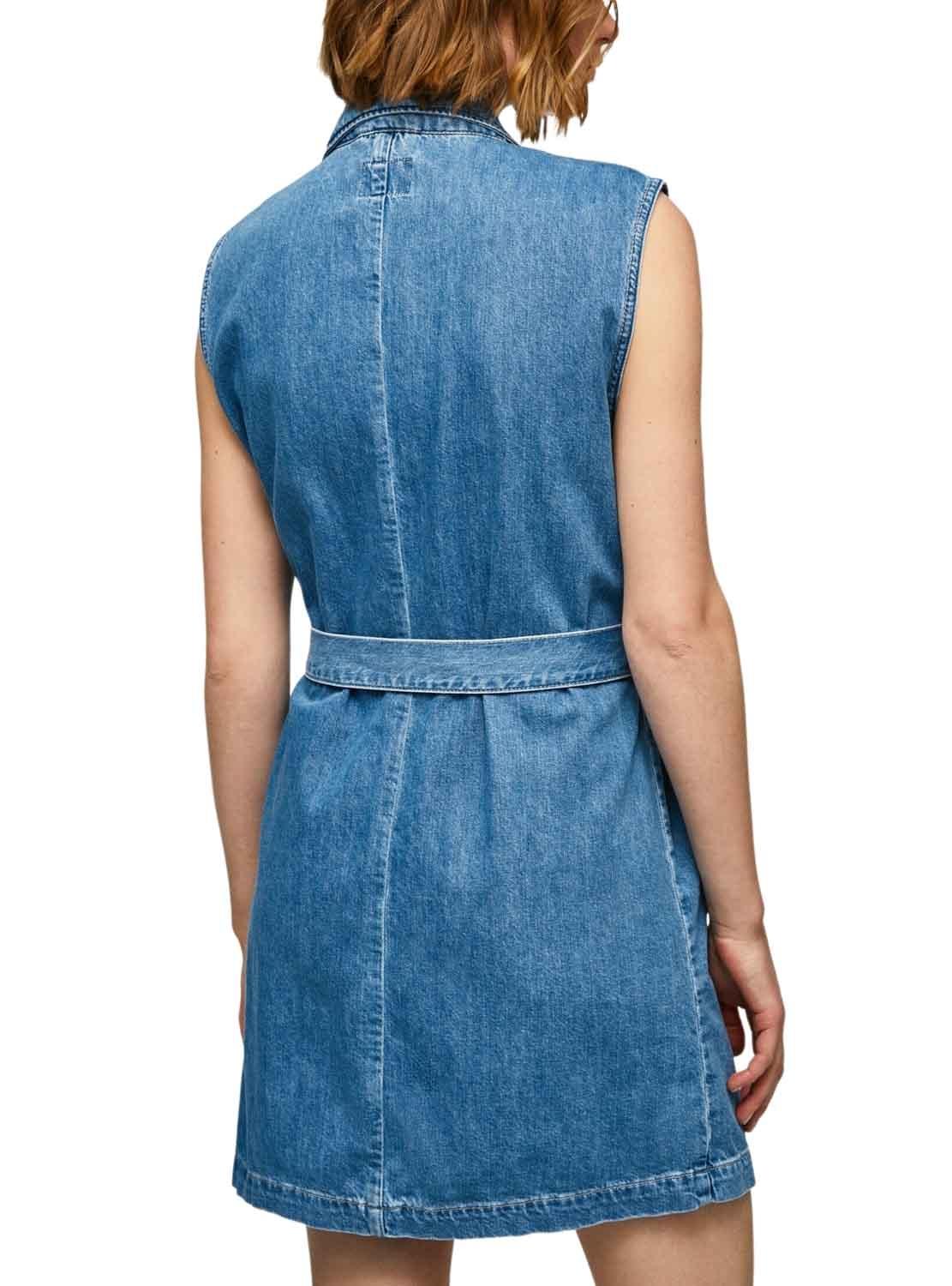 Vestido Pepe Jeans Carmen Azul para Mulher