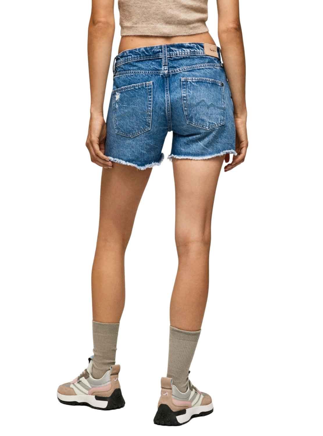 Shorts Pepe Jeans Thrasher Azul para Mulher