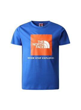 T-Shirt The North Face Explore Azul para Menino