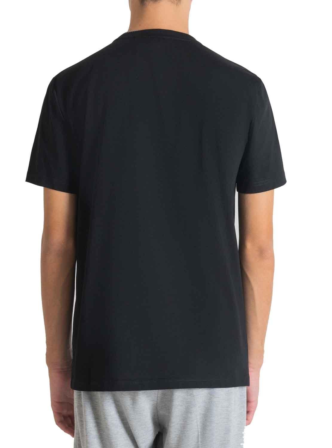 T-Shirt Antony Morato Multilogo Preto Homem