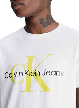 T-Shirt Calvin Klein Seasonal Branco Homem