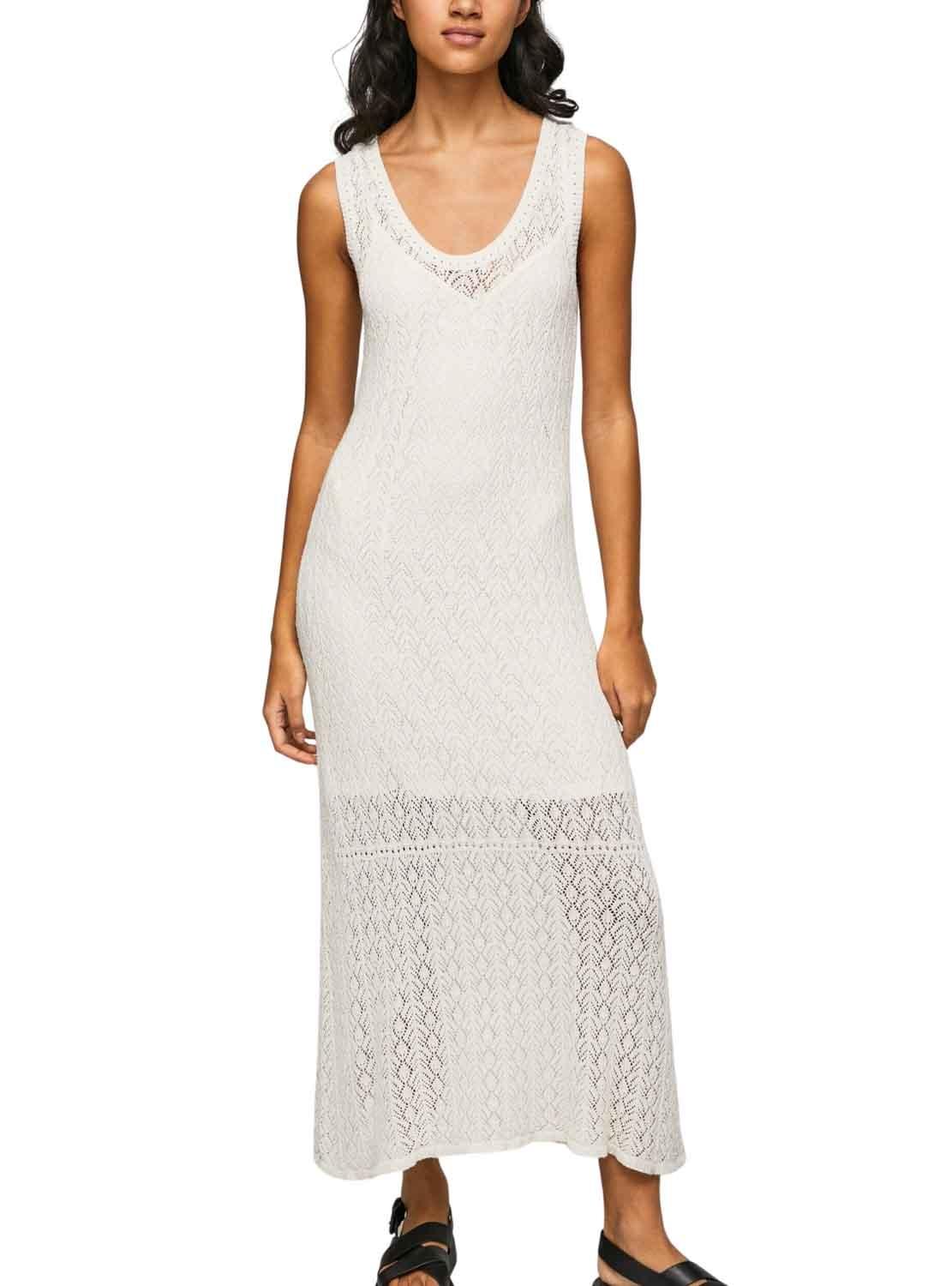 Vestido Pepe Jeans Farah Branco para Mulher