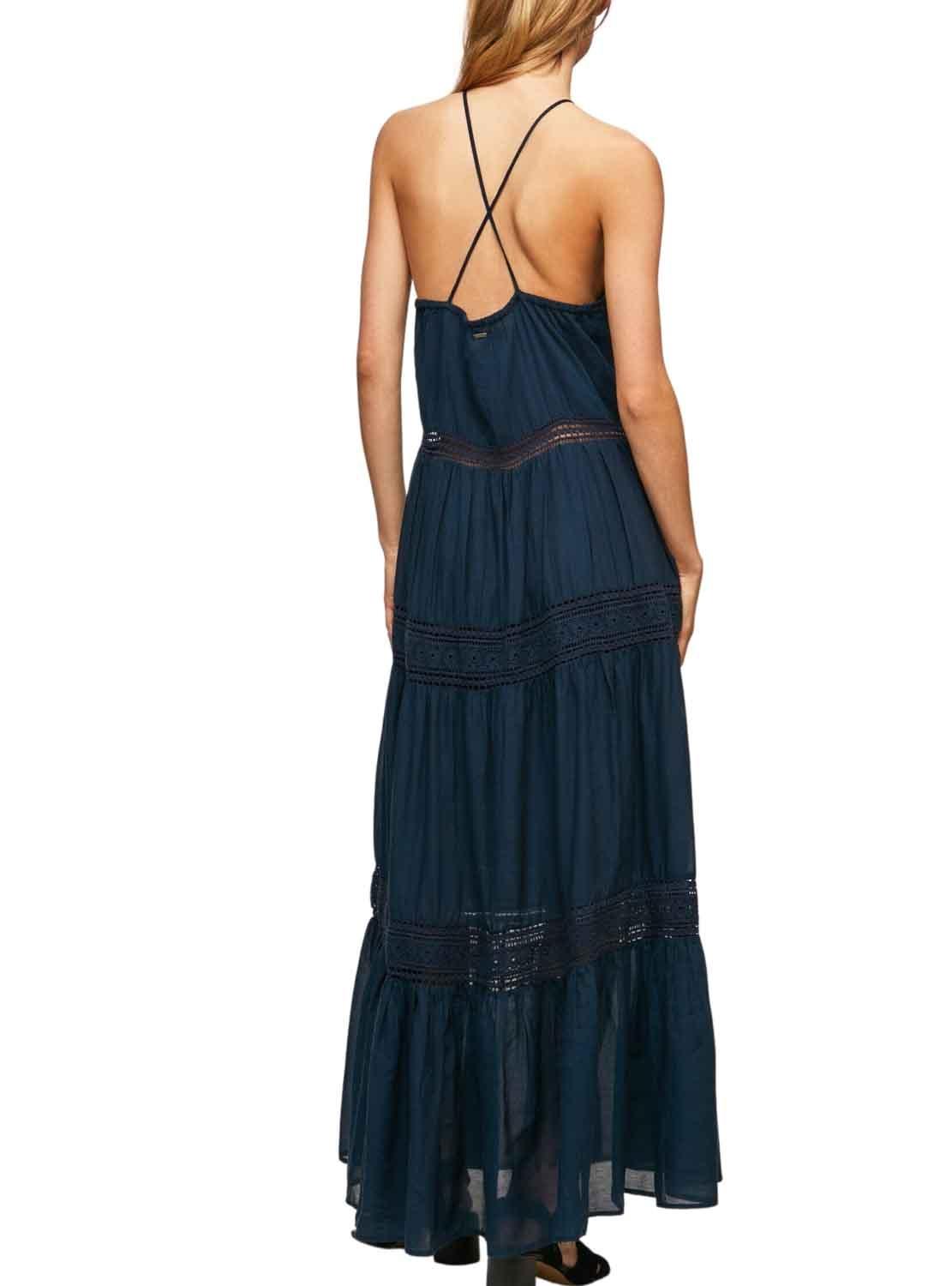 Vestido Pepe Jeans Pipra Azul Marinho para Mulher