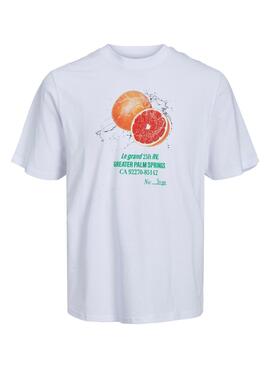 T-Shirt Jack & Jones Grocery Branco para Homem