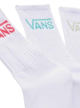 Maias Vans Classic Crew Branco para Mulher