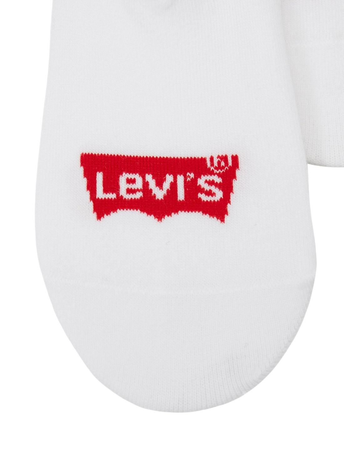 Pack de Maias Levis Footie Branco para Homem