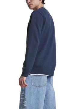 Camisola Tommy Jeans Essencial Light Azul Marinho Homem