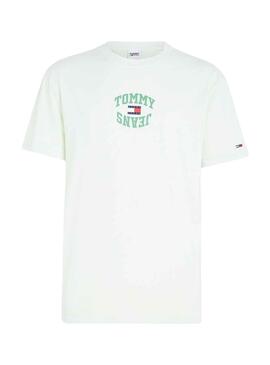T-Shirt Tommy Jeans Arched Verde para Homem
