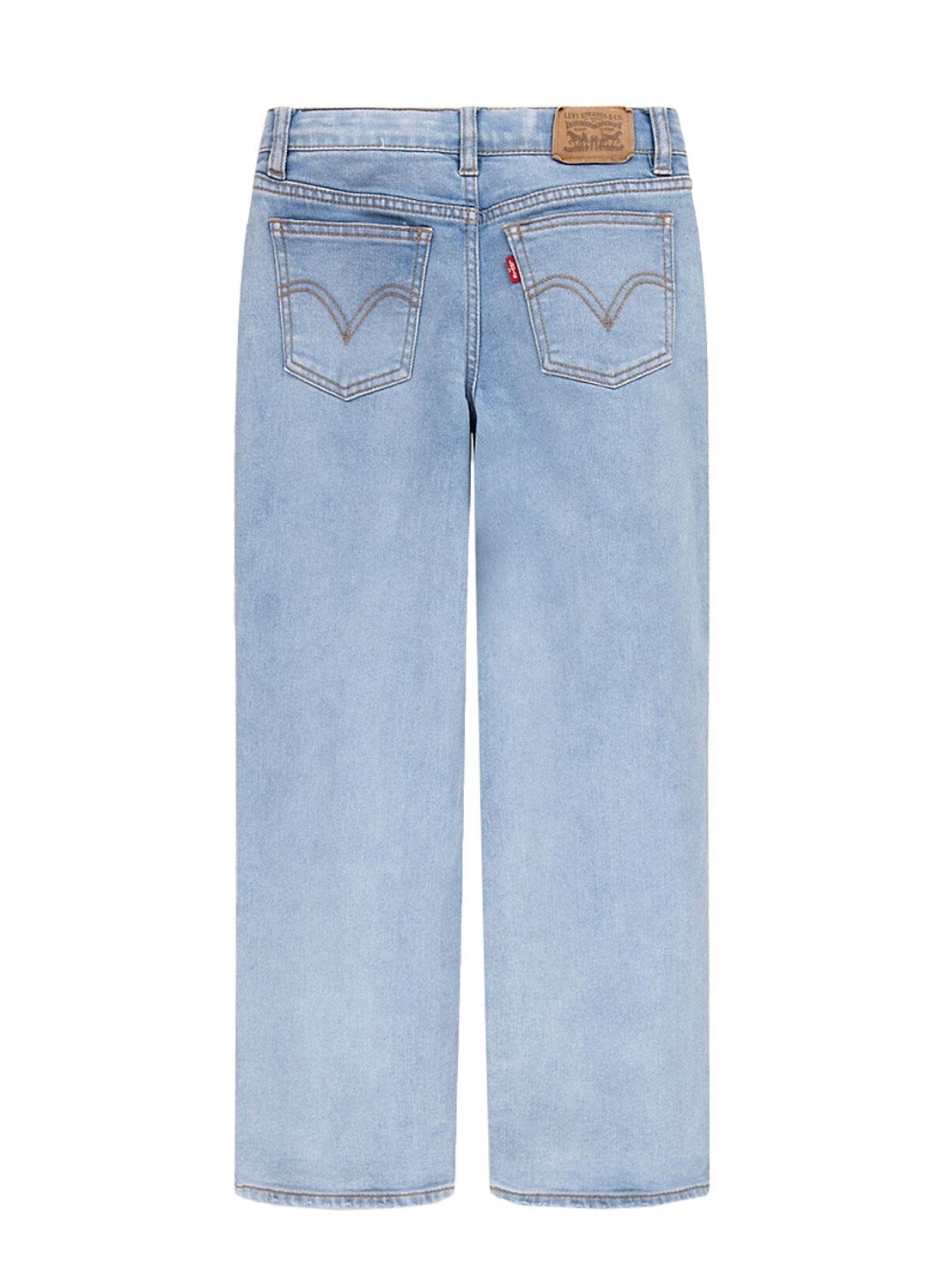 Calças Jeans Levis Wide Perna Azul para Menina