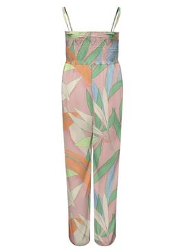 Jumpsuit Only Alma Life Poly Bianca Rosa para Mulher