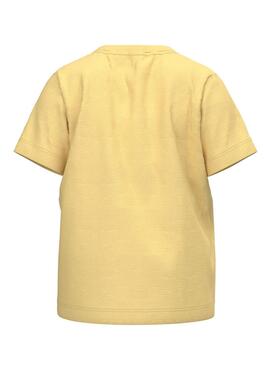 T-Shirt Name It Velbo Amarelo para Menino