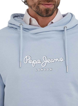 Sweat Pepe Jeans Edward Hoodie Azul para Homem