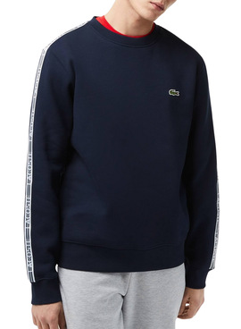 Sweat Lacoste Streetwear Azul Marinho para Homem