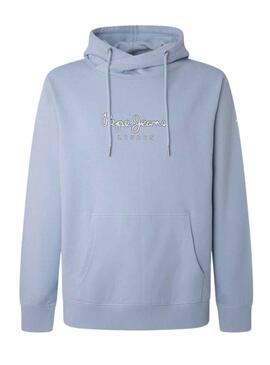 Sweat Pepe Jeans Edward Hoodie Azul para Homem