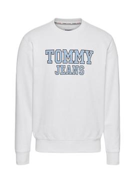 Sweat Tommy Jeans Crew Branco para Homem