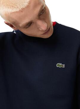 Sweat Lacoste Streetwear Azul Marinho para Homem