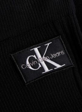 Calças Calvin Klein Badge Preto para Mulher