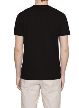 T-Shirt Calvin Klein Stacked Preto para Homem