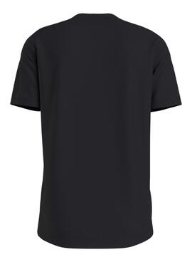 T-Shirt Calvin Klein Stacked Preto para Homem